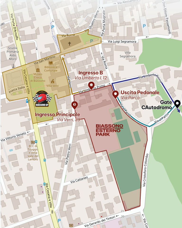 Mappa del campeggio